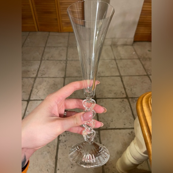 Cristal d'Arques Flûte Cœur Heart Flute (Flauta Corazon) - Picture 2 of 6